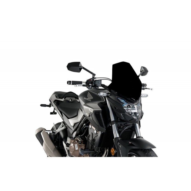 PUIG SPORT WINDSCHUTZSCHEIBE NEW GENERATION HONDA CB 500 F 2019-2020, SCHWARZ