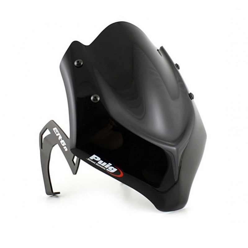 PUIG SPORT NEW GENERATION WINDSCREEN KAWASAKI ER-6N 2009-2011, BLACK