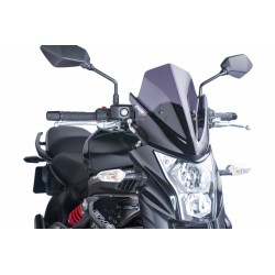 PARABRISAS PUIG SPORT NEW GENERATION KAWASAKI ER-6N 2012-2016, AHUMADO OSCURO