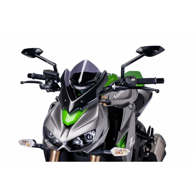 PUIG SPORT WINDSCHUTZSCHEIBE NEW GENERATION KAWASAKI Z 1000 2014-2016, DUNKLE RAUCH