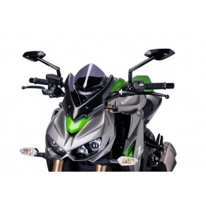 PUIG SPORT WINDSCHUTZSCHEIBE NEW GENERATION KAWASAKI Z 1000 R 2017-2019, DUNKLE RAUCH
