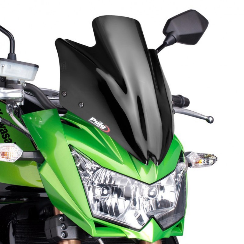PUIG SPORT WINDSCHUTZSCHEIBE NEW GENERATION KAWASAKI Z 750 2007-2012, SCHWARZ