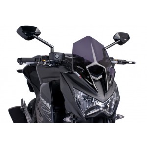 PUIG SPORT NEW GENERATION WINDSCREEN KAWASAKI Z 800 2013-2016, DARK SMOKE