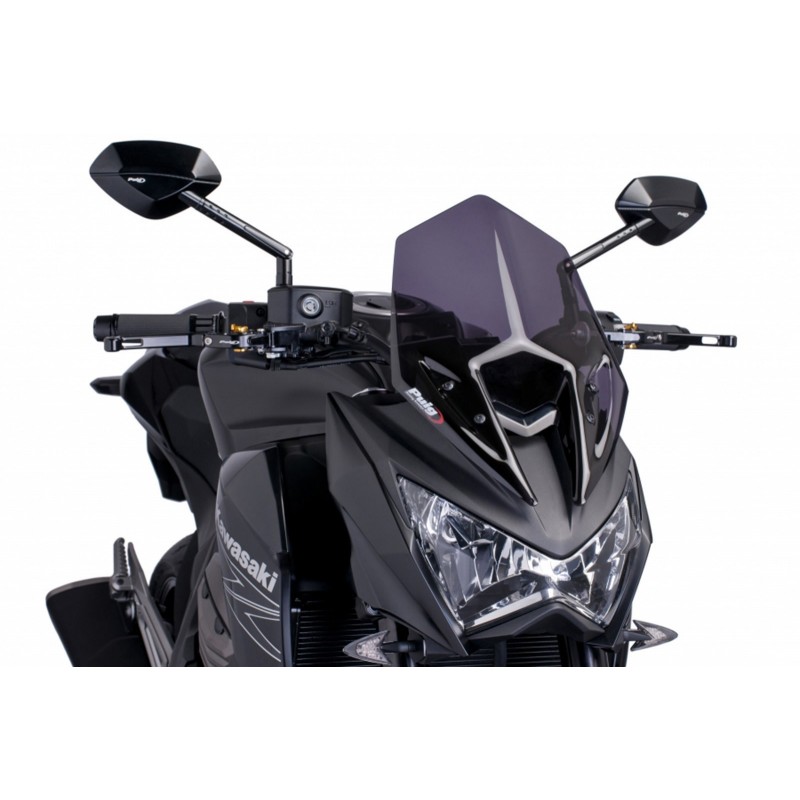 PUIG SPORT WINDSCHUTZSCHEIBE NEW GENERATION KAWASAKI Z 800 2013-2016, DUNKLE RAUCH