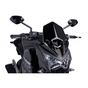 PUIG SPORT WINDSCHUTZSCHEIBE NEW GENERATION KAWASAKI Z 800 2013-2016, SCHWARZ