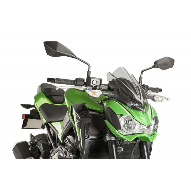 PUIG SPORT NEW GENERATION WINDSCREEN KAWASAKI Z 900 2017-2019, LIGHT SMOKE