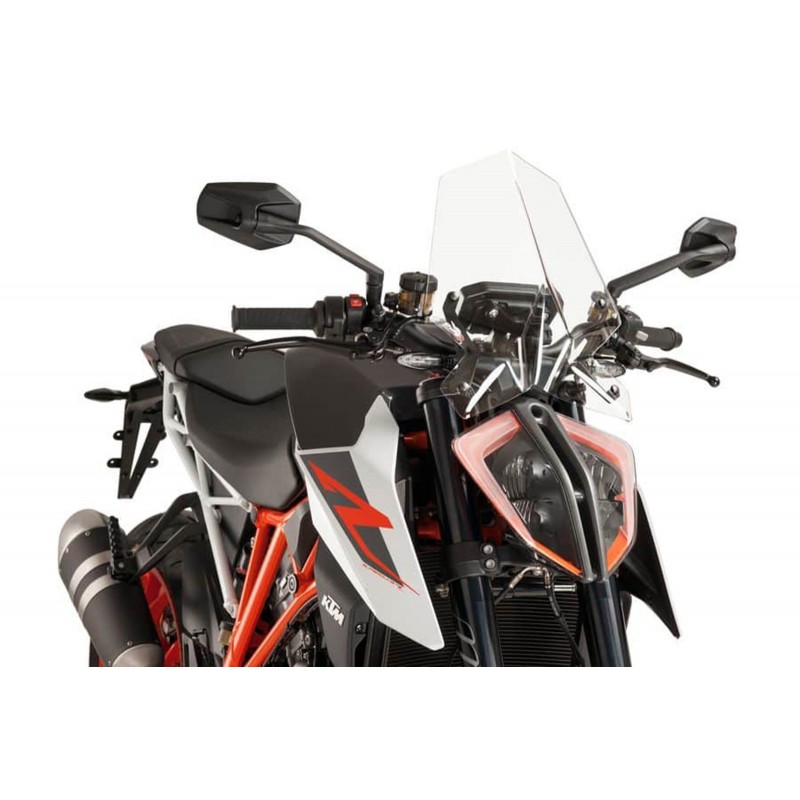 PUIG SPORT WINDSCHUTZSCHEIBE NEW GENERATION KTM 1290 SUPER DUKE R 2017-2019, TRANSPARENT