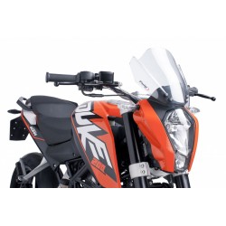 CUPOLINO PUIG SPORT NEW GENERATION KTM 390 DUKE 2014-2016, TRASPARENTE