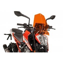 CUPOLINO PUIG SPORT NEW GENERATION KTM 390 DUKE 2017-2020, ARANCIONE