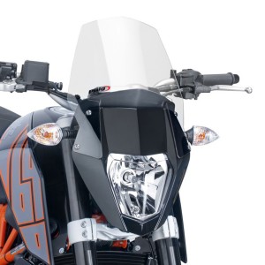 CUPOLINO PUIG SPORT NEW GENERATION KTM DUKE 690 R 2016-2017, TRASPARENTE
