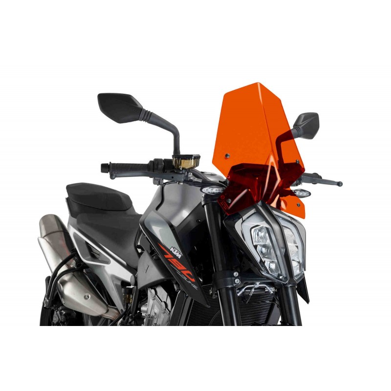 CUPOLINO PUIG SPORT NEW GENERATION KTM 790 DUKE 2018-2020, ARANCIONE