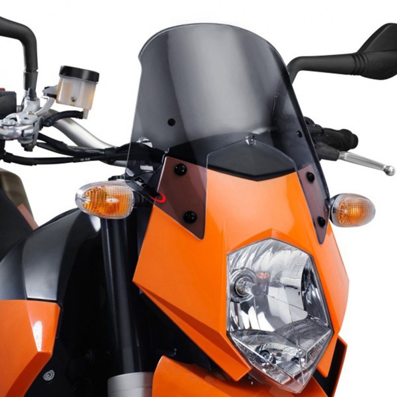 PUIG SPORT WINDSCHUTZSCHEIBE NEW GENERATION KTM SUPERMOTO 950 2005-2008, DUNKLE RAUCH