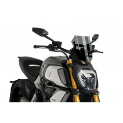 CUPOLINO PUIG SPORT NEW GENERATION DUCATI DIAVEL 1260 2019-2020, FUME SCURO