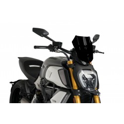 CUPOLINO PUIG SPORT NEW GENERATION DUCATI DIAVEL 1260 2019-2020, NERO