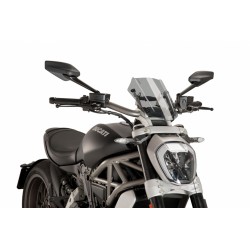 CUPOLINO PUIG SPORT NEW GENERATION DUCATI XDIAVEL 2016-2018, FUME CHIARO