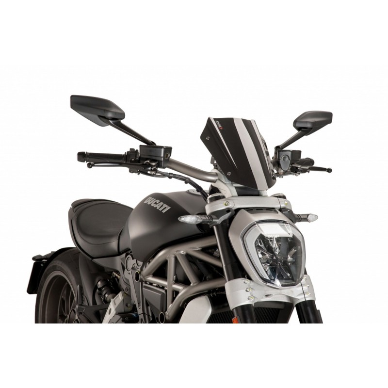 PARABRISAS PUIG SPORT NEW GENERATION DUCATI XDIAVEL 2016-2018, NEGRO