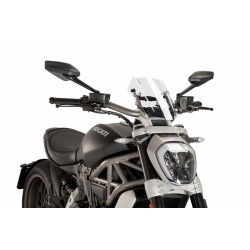 CUPOLINO PUIG SPORT NEW GENERATION DUCATI XDIAVEL 2016-2018, TRASPARENTE