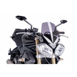 PARABRISAS PUIG SPORT NEW GENERATION TRIUMPH SPEED TRIPLE 1050 R 2012-2015, AHUMADO CLARO