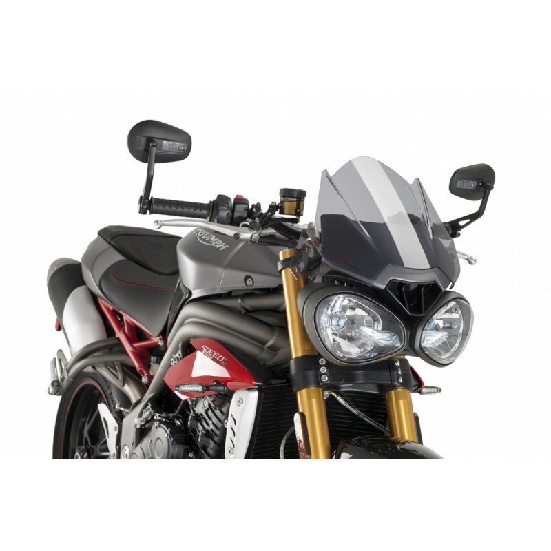 PUIG SPORT NEW GENERATION WINDSCREEN TRIUMPH STREET TRIPLE 765 R 2017-2020, LIGHT SMOKE