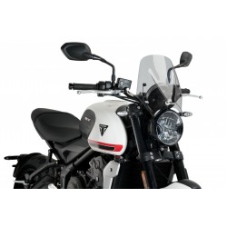 CUPOLINO PUIG SPORT NEW GENERATION TRIUMPH TRIDENT 660 2021-2024, FUME CHIARO