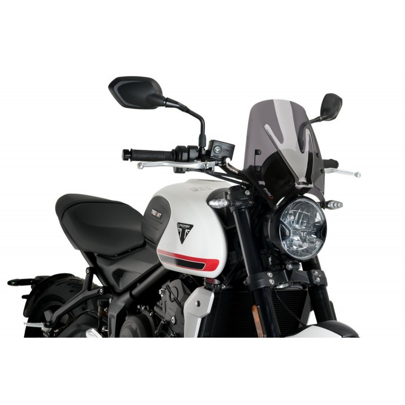 CUPOLINO PUIG SPORT NEW GENERATION TRIUMPH TRIDENT 660 2021-2024, FUME SCURO