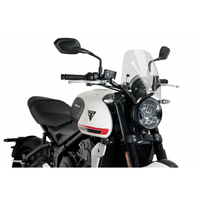 CUPOLINO PUIG SPORT NEW GENERATION TRIUMPH TRIDENT 660 2021-2024, TRASPARENTE