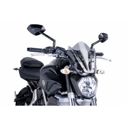 CUPOLINO PUIG SPORT NEW GENERATION YAMAHA MT-07 2014-2017, FUME CHIARO