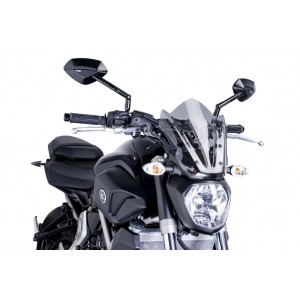 PARABRISAS PUIG SPORT NEW GENERATION YAMAHA MT-07 2014-2017, AHUMADO CLARO
