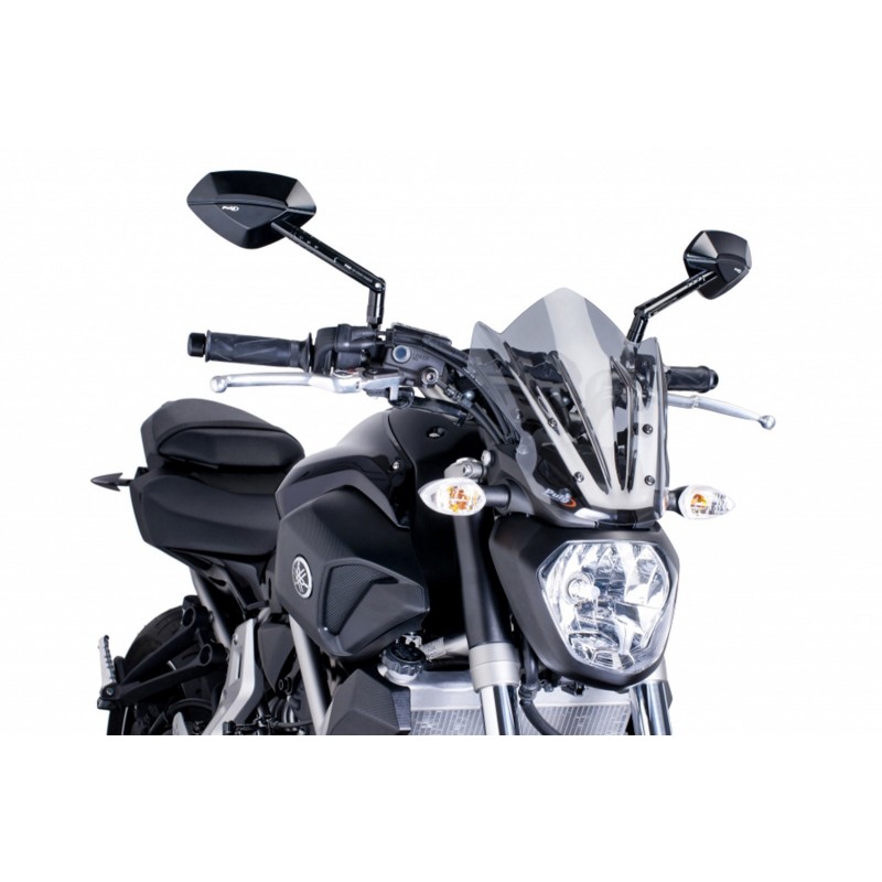 PUIG SPORT WINDSCHUTZSCHEIBE NEW GENERATION YAMAHA MT-07 2014-2017, LEICHTER RAUCH