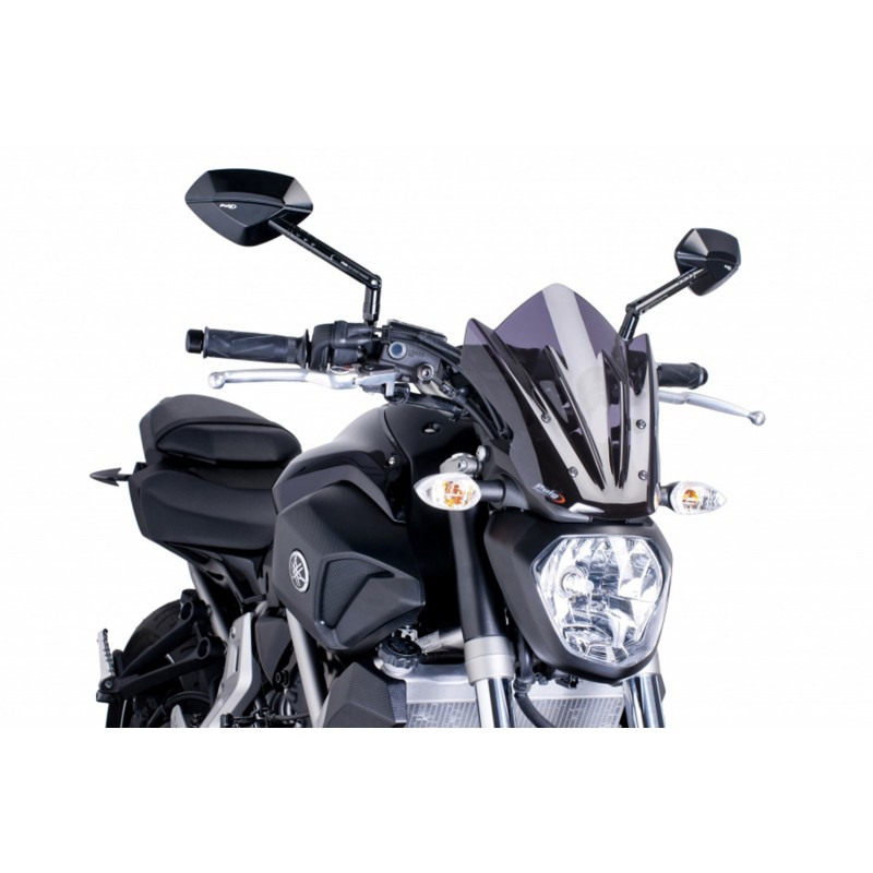 PUIG SPORT NEW GENERATION WINDSCREEN YAMAHA MT-07 2014-2017, DARK SMOKE