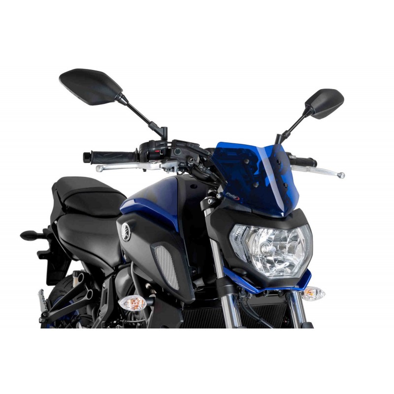 PUIG SPORT NEW GENERATION WINDSCREEN YAMAHA MT-07 2018-2020, BLUE