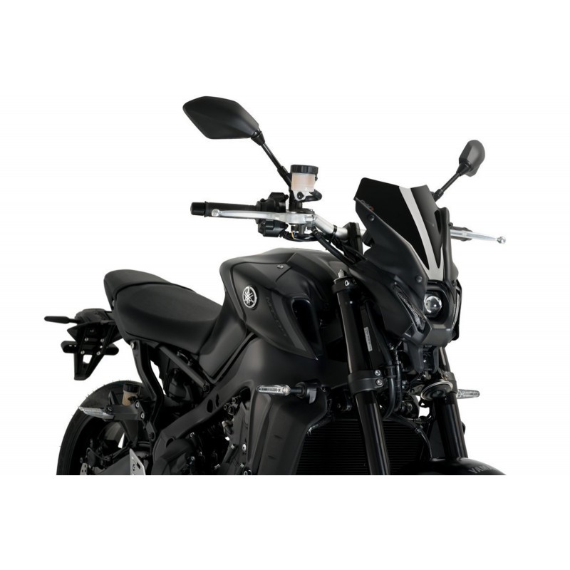 PUIG SPORT WINDSCHUTZSCHEIBE NEW GENERATION YAMAHA MT-09 2021-2022, SCHWARZ