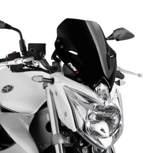 PUIG SPORT WINDSCHUTZSCHEIBE NEW GENERATION YAMAHA XJ6 2009-2012, SCHWARZ