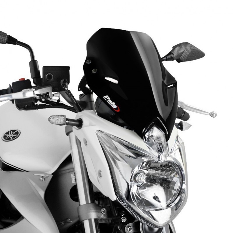 PUIG SPORT WINDSCHUTZSCHEIBE NEW GENERATION YAMAHA XJ6 2013-2016, SCHWARZ