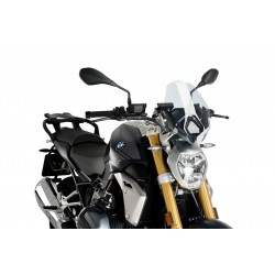 CUPOLINO PUIG SPORT NEW GENERATION PER SUPPORTO OEM BMW R 1250 R 2019-2020, TRASPARENTE