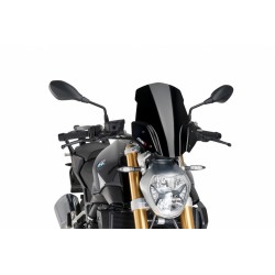 PUIG SPORT WINDSCHUTZSCHEIBE NEW GENERATION FÜR OEM-UNTERSTÜTZUNG BMW R 1200 R 2015-2019, SCHWARZ