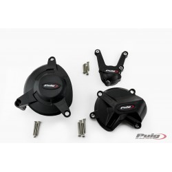 KIT PROTEZIONI CARTER MOTORE PUIG BMW S 1000 XR 2015-2019, NERO