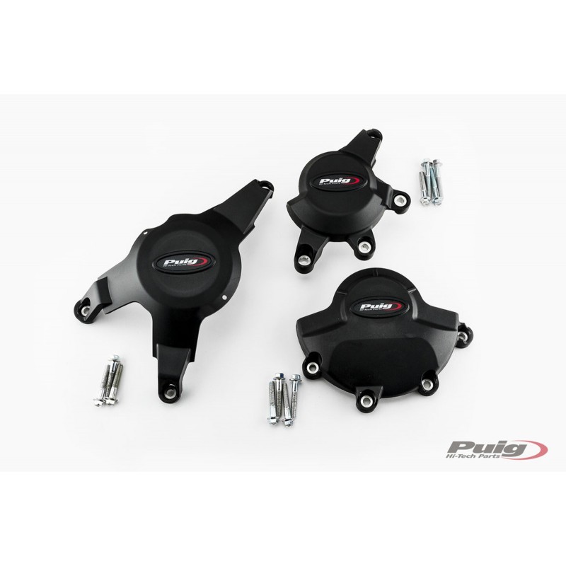 KIT PROTEZIONI CARTER MOTORE PUIG HONDA CBR 1000 RR 2014-2016, NERO