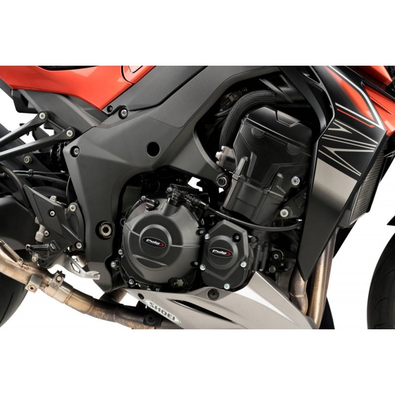 PUIG CRANKCASE PROTECTION KIT KAWASAKI Z 1000 2014-2016, BLACK