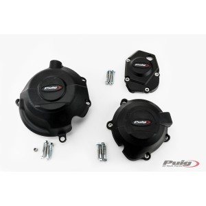 KIT PROTEZIONI CARTER MOTORE PUIG KAWASAKI Z 900 2020, NERO