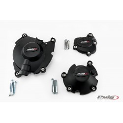 KIT PROTEZIONI CARTER MOTORE PUIG YAMAHA MT-10 2016-2020, NERO