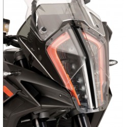 PUIG HEADLIGHT PROTECTION KTM 1290 SUPER ADVENTURE R 2017-2020, TRANSPARENT