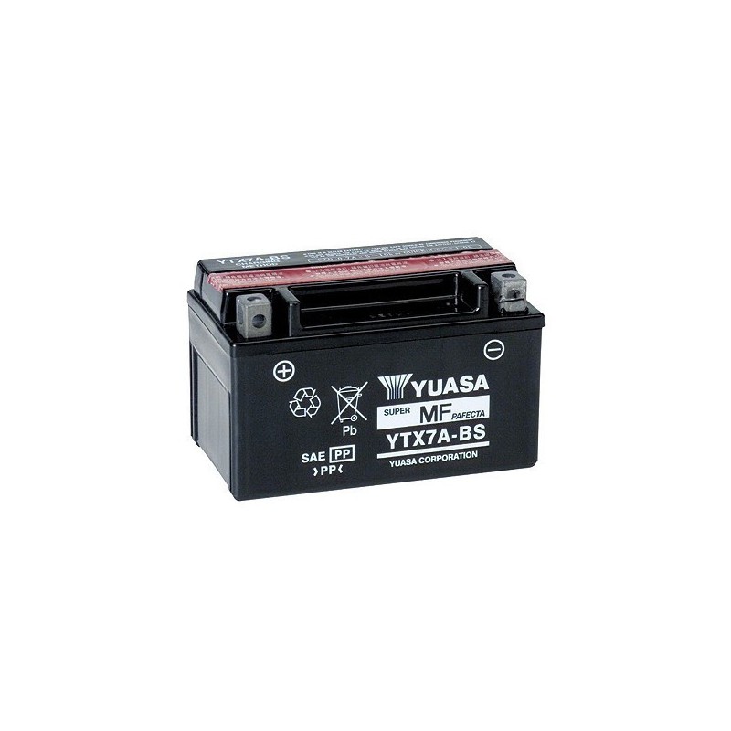 BATERIA YUASA YTX7A-BS SIN MANTENIMIENTO CON ACIDO SUMINISTRADA BENELLI BN 125 2021-2024