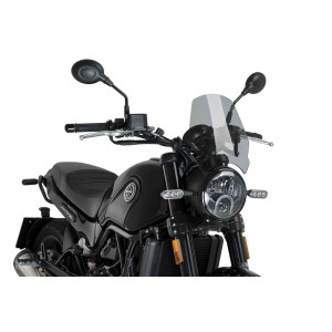 PUIG SPORT WINDSCHUTZSCHEIBE NEW GENERATION BENELLI LEONCINO 500 2021-2024, LEICHTER RAUCH