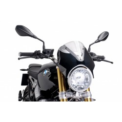 PARABRISAS PUIG RETRO BMW R NINE T 2021-2024, TRANSPARENTE/NEGRO