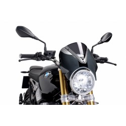 PARABRISAS PUIG RETRO BMW R NINE T 2021-2024, AHUMADO OSCURO/CARBONO