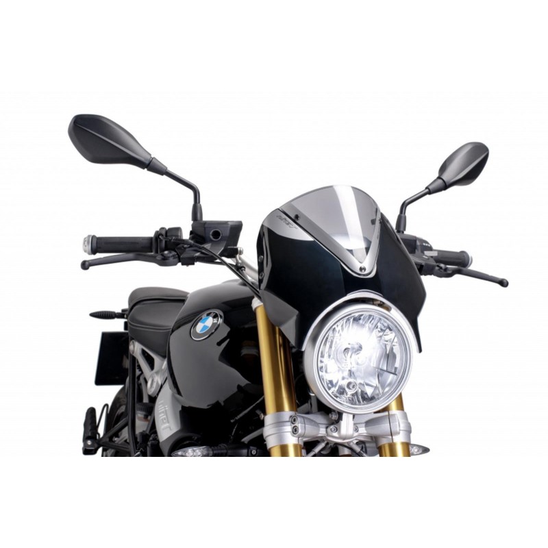 PARABRISAS PUIG RETRO BMW R NINE T 2021-2024, AHUMADO CLARO/NEGRO