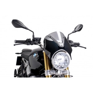 PUIG RETRO BMW R NINE T PURE 2021-2024, LIGHT SMOKE/BLACK