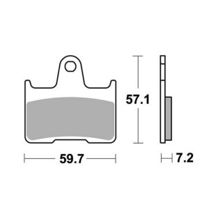PASTILLAS DE FRENO TRASERAS SINTERIZADAS SBS 984 LS BMW M 1000 RR 2021-2024