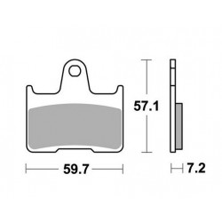 SBS 984 LS SINTERED REAR BRAKE PADS SET BMW M 1000 RR 2021-2024